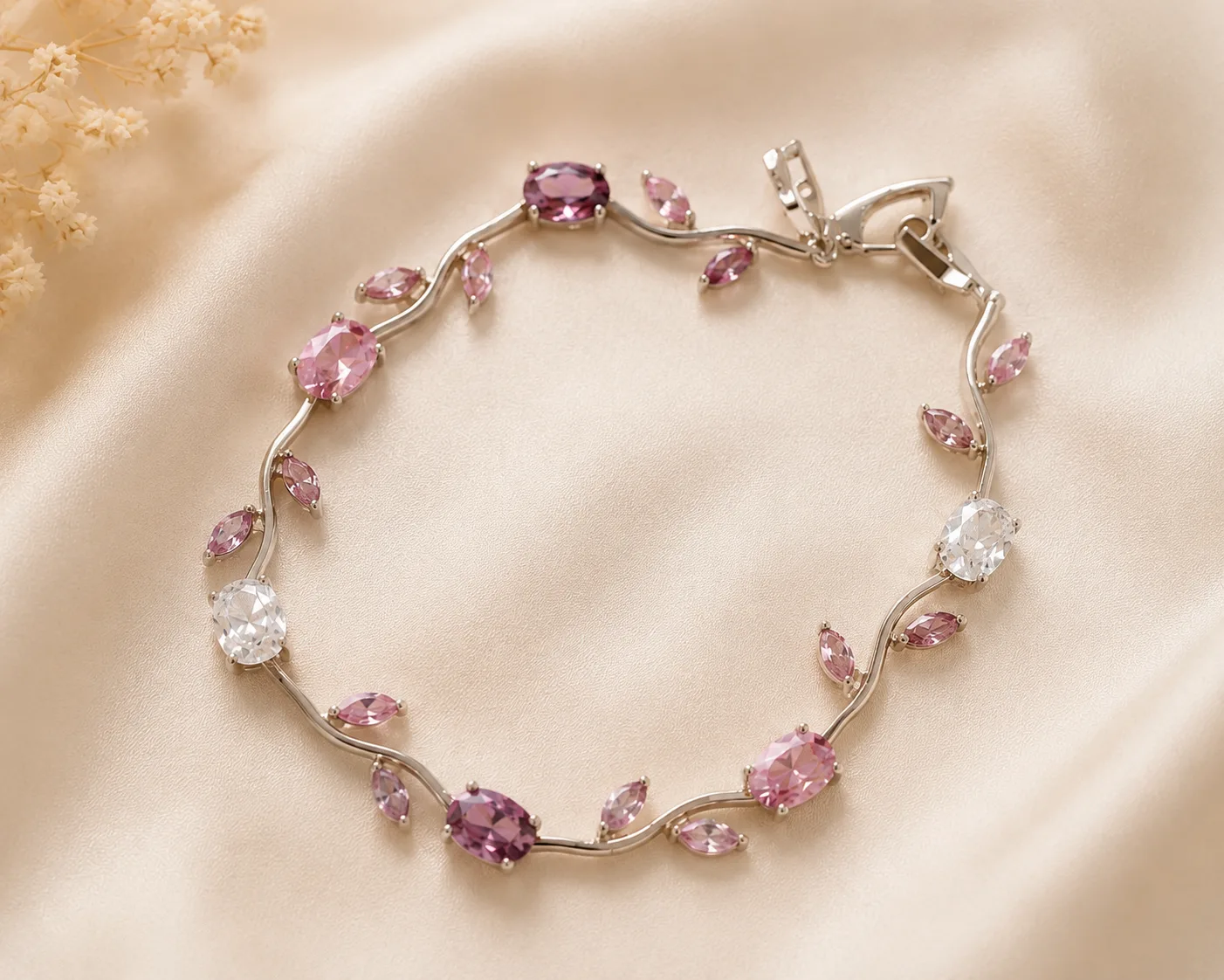 Ethereal Enamel Tulip Bracelet